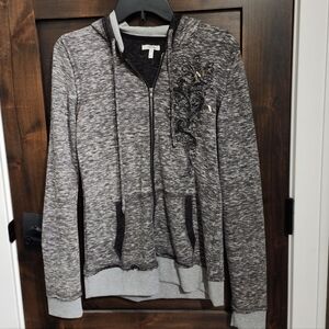 Maurices Embroidered Full Zip Hoodie - New without Tags
